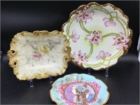 Antique Porcelain Hand Painted Plates