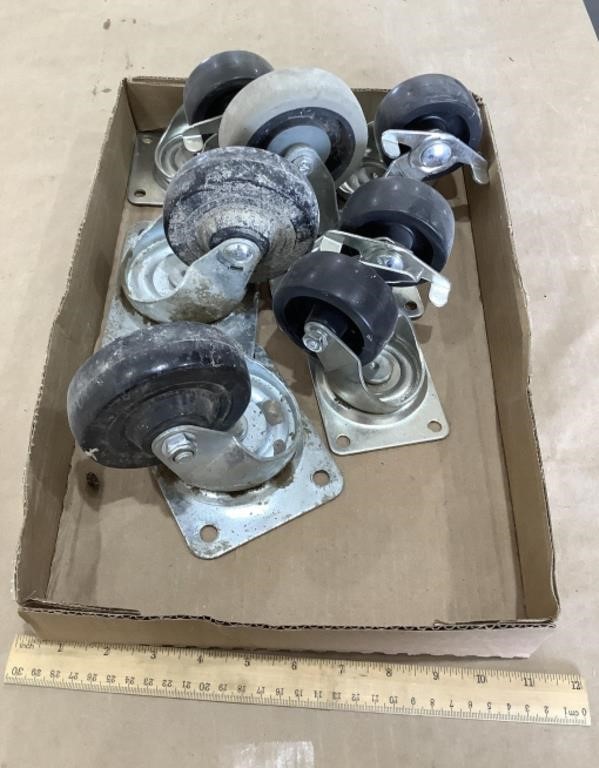 Lot of caster wheels