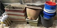 Lot Of Planters & Buckets