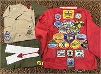 Vintage Boy Scouts Lot with Jacket Loaded with