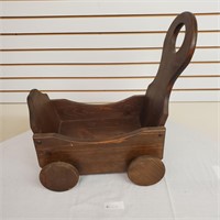 Wooden Baby Doll Carriage or Plant Stand