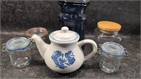 Vintage Stoneware Teapot - Pfaltzgraff Yorketown