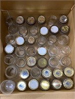 Pint Canning Jars, Some lids and 1 Quart Jar
