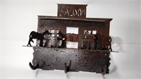 Saloon Iron Wall Decoration + Rack