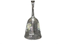 Elegant Glass Bell Jar with Handle and Flower Desi