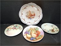 4 Decorative fruit Plates