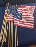 12 American flags