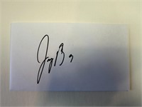 Joe Burrow Cut Autograph