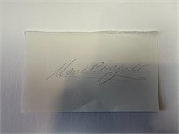 Marc Chagall Cut Autograph
