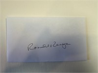 Ronald Reagan Cut Autograph