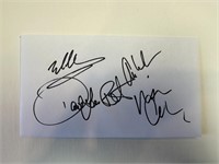 Van Halen Full Band With DLR Cut Autograph