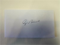 George H W Bush Cut Autograph