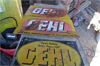3 GEHL Bros Signs (metal)