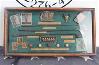 Golf Collectible History Shadow Box