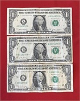 2017 $1.STAR NOTES LOT OF 3