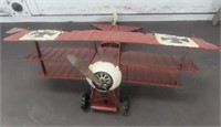 Metal Red Baron Type Airplane Model