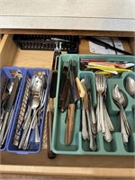 3 Drawers of Misc - includes Flat Ware