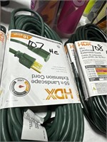 a lot of 2 -     55 foot landscape extension cords