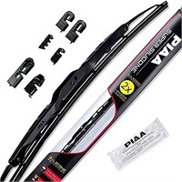 PIAA 95060 Super Silicone Black Wiper Blade, 24"