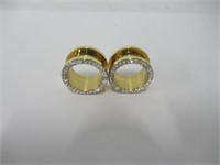 5/8" Gold Stainless Steel Tunnels