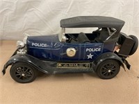Police  vintage car, Jim beam container