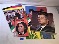 Lot of Vintage Posters and Books/Diaries