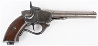 RARE SHARPS BREECH LOADING SINGLE SHOT PISTOL