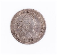Coin 1805 Draped Bust Dime "4 Berries" XF