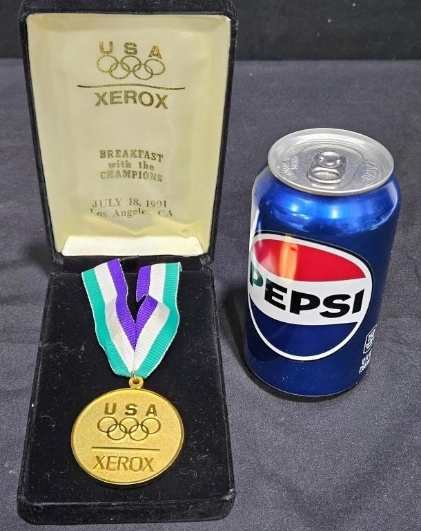 1991 USA Olympics Breakfast w the Champions Medal
