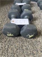 (2) 12lbs Rubber Coated Dumbbells