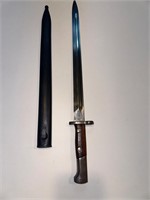 SWISS K31 BAYONET WITH LEATHER FROG.