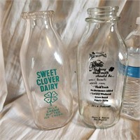 Sweet Clover Dairy Plus Cloverleaf Milk Bottle