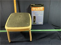 Step stool & Vacuum Bags
