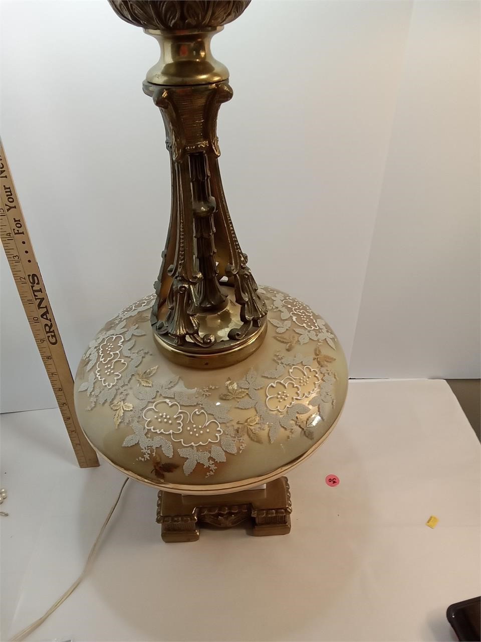 Vintage Brass/Glass Lamp
