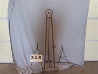 Lot of 3 metal easels
