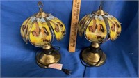 PAIR OF INDIAN THEMED LAMPS