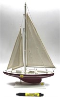 Wooden model Sailboat purchased at the Clayton