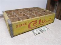 Vintage Celo Sauk City WI Wood Bottle Crate