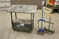 ALUMINUM SHOP CART WITH (2)TORCH DOLLIES
