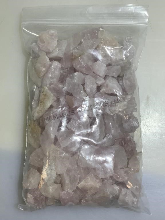 Rose quartz Crystal fragments. 2lbs bagged.