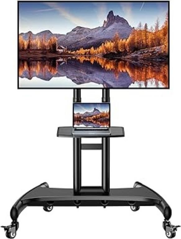 Mobile Tv Cart For 55-90 Inch Flat/curved Led/lcd