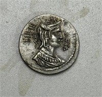ANCIENT ROMAN GREEK SILVER COIN