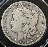 1896 Morgan Silver Dollar (F18)