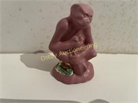 Pink Monkey Solid Figurine 3"X2"