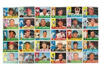 1960 Topps Baseball Cards with Stars