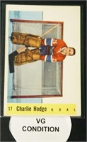 1958 Parkhurst #17 Charlie Hodge Hockey Card