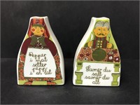 Figgjo Folklore pattern Salt & Pepper Norway