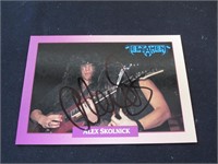1991 ROCK CARDS ALEX SKOLNICK AUTOGRAPH COA