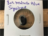 8ct Oval Cut Midnight Blue Sapphire