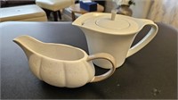 Porcelain Tea Pot and Gravy Boat